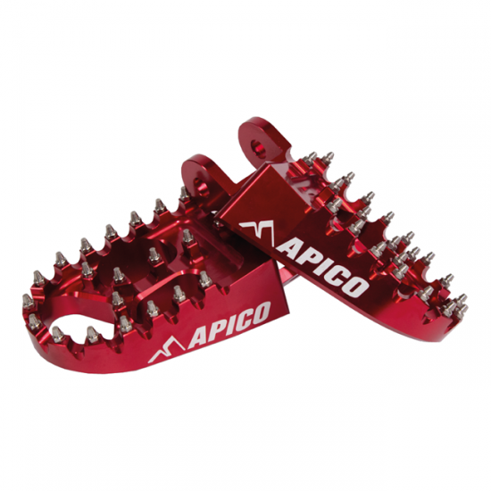 HONDA CR80/85 1996-2007 FOOT PEGS APICO XTREME RED