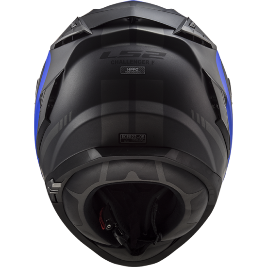 LS2 CHALLENGER FUSION BLUE FULL FACE MOTORCYCLE HELMET FIBREGLASS ACU APPROVED ADULT