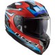 LS2 CHALLENGER FOGGY RED/BLUE FULL FACE MOTORCYCLE HELMET FIBREGLASS ACU APPROVED ADULT
