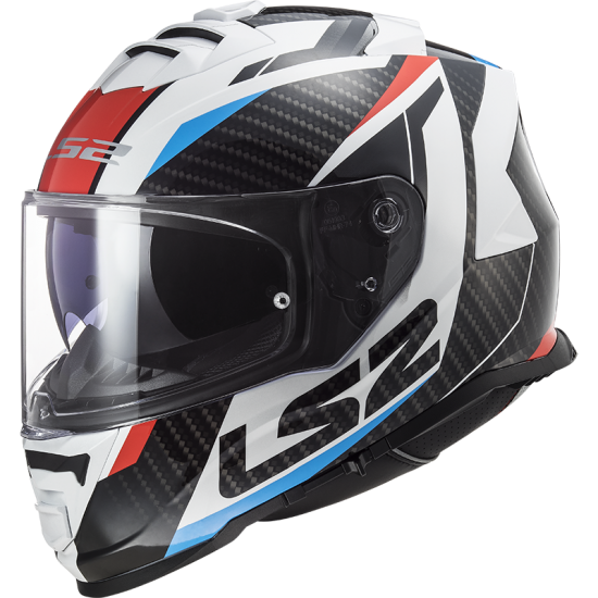 LS2 STORM RACER BLUE/RED FULL FACE MOTORCYCLE HELMET DVS ECE 22.05 ACU APPROVED