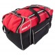 LUGGAGE MIDI KIT BAG BLACK RED WITH ROLLAWAY CHANGING MAT (90lt)
