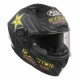 AIROH VALOR LIMITED EDITION ROCKSTAR MOTORCYCLE HELMET BLACK/WHITE/YELLOW