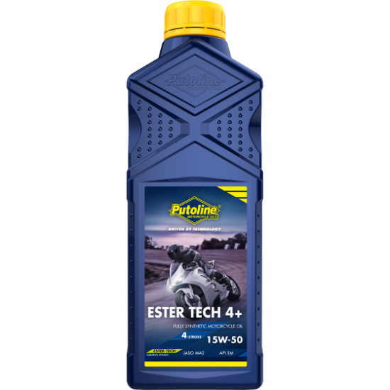 PUTOLINE ESTER TECH 4+ 15W-50 FULLY SYNTHETIC MOTORCYCLE ENGINE OIL 1L