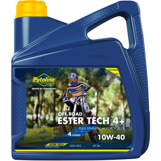 PUTOLINE ESTER TECH OFF ROAD 4+ 10W-40 FULLY SYNTHETIC MOTOCROSS ENGINE OIL 4L