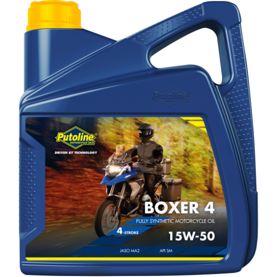 PUTOLINE BOXER 4 15W-50 FULLY SYNTHETIC MOTORCYCLE ENGINE OIL 4L