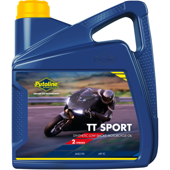 PUTOLINE TT SPORT SYNTHETIC LOW SMOKE 2-STROKE MOTORCYCLE OIL 4L