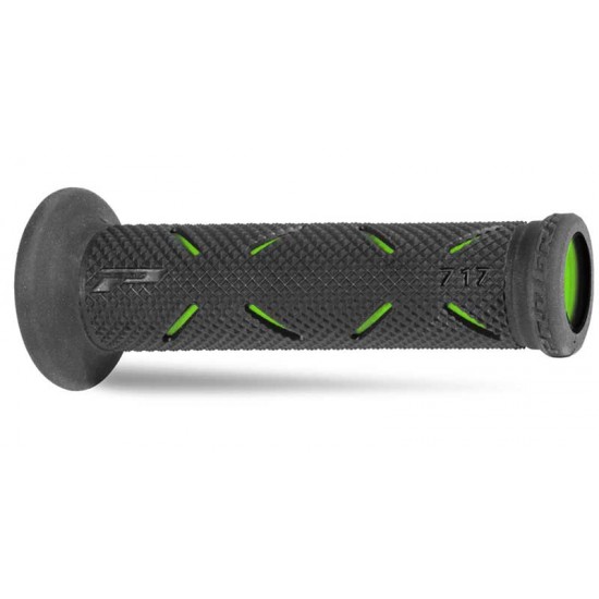 PROGRIP DUO DENSITY ROAD GRIPS BLACK/GREEN CLOSED END