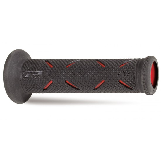 PROGRIP DUO DENSITY ROAD GRIPS BLACK/RED CLOSED END