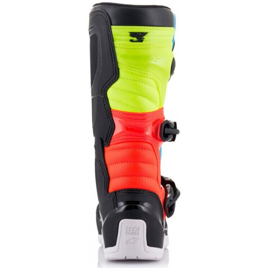 ALPINESTARS TECH 3S YOUTH RED / FLUO YELLOW BOOTS