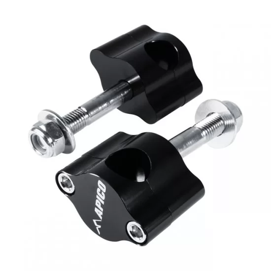HANDLEBAR MOUNT KIT 28.6MM BLACK SINGLE BOLT FIXING 12MM HANDLEBAR MOUNT KIT 28.6MM BLACK SINGLE BOLT FIXING 12MM