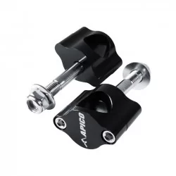 HANDLEBAR MOUNT KIT 28.6MM BLACK SINGLE BOLT FIXING 12MM HANDLEBAR MOUNT KIT 28.6MM BLACK SINGLE BOLT FIXING 12MM