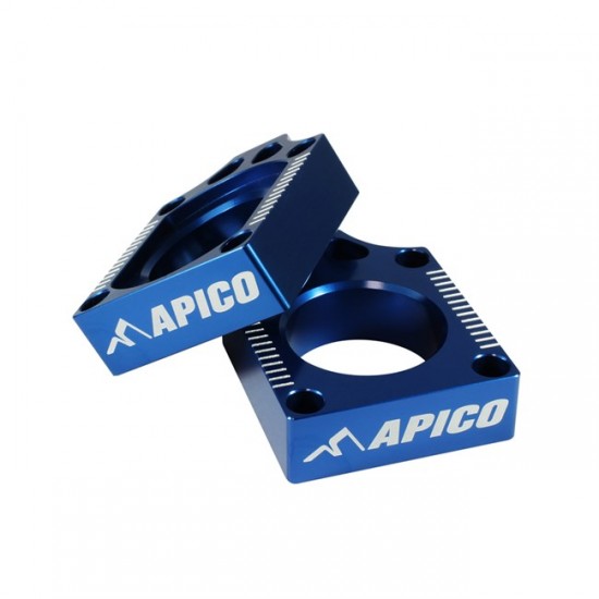 APICO REAR AXLE BLOCK KTM SX50 2009-2019 HUSKY TC50 2017-2019 BLUE