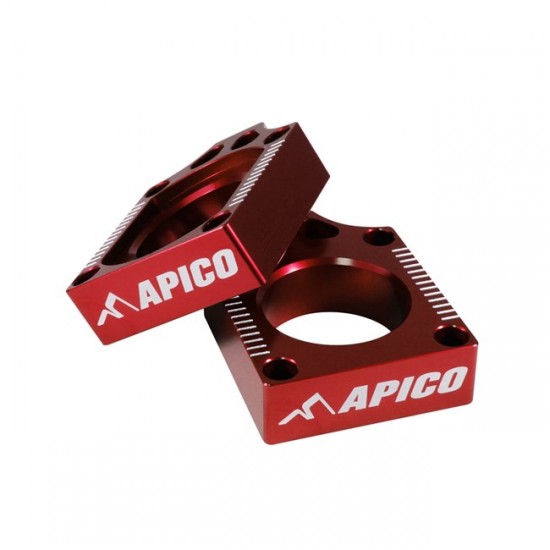 APICO REAR AXLE BLOCK SUZUKI RM-Z250/450 2004-2021 RED