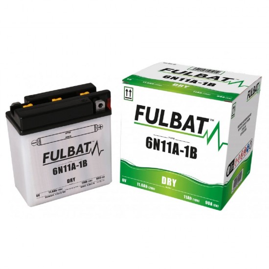 FULBAT BATTERY DRY - 6N11A-1B, WITH ACID PACK