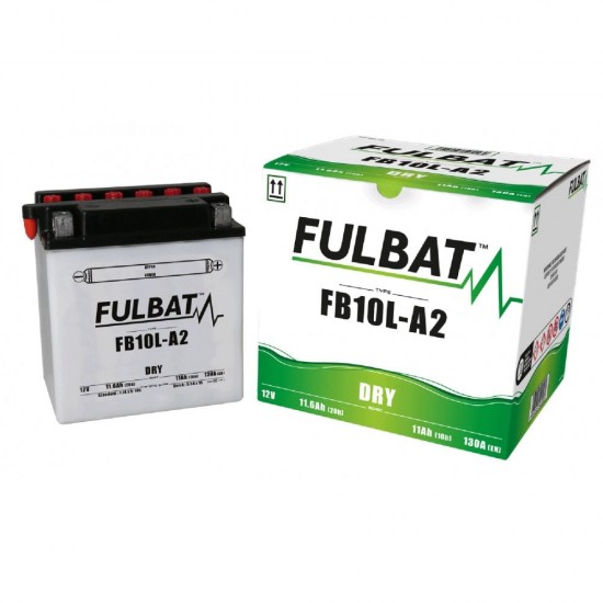 FULBAT BATTERY DRY - FB10L-A2, WITH ACID PACK