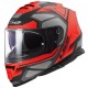 LS2 STORM FASTER RED/GREY FULL FACE MOTORCYCLE HELMET DVS ECE 22.05 ACU APPROVED