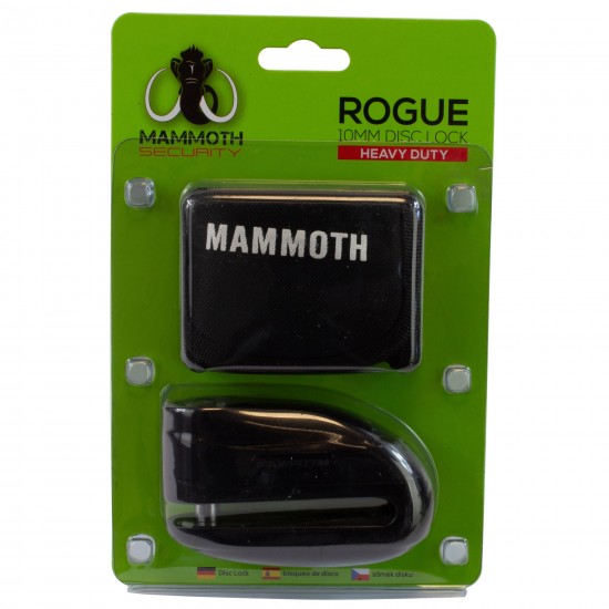 MAMMOTH ROGUE DISC LOCK 10MM BLACK  