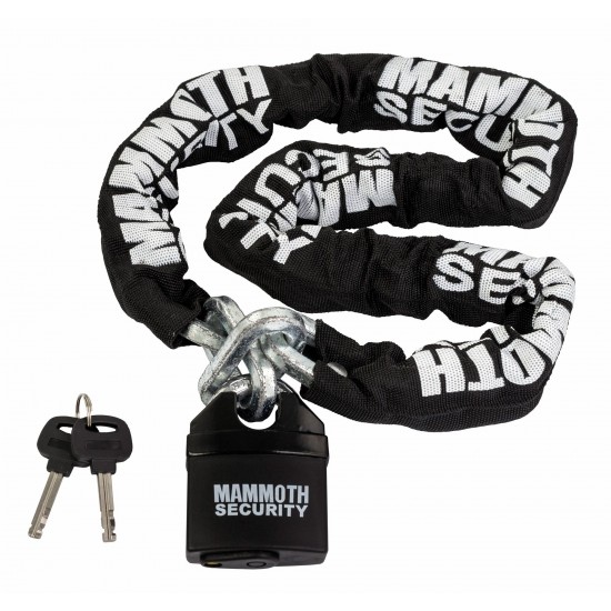 MAMMOTH LOCK AND CHAIN 10mm x 1200mm CHAIN CLOSED SHACKLE LOCK