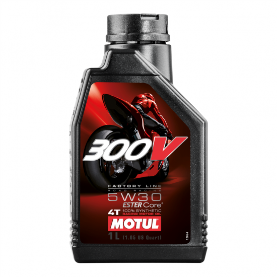 MOTUL 300V 5W30 FACTORY LINE ROAD RACING MOTORCYCLE ENGINE OIL 1 LITRE