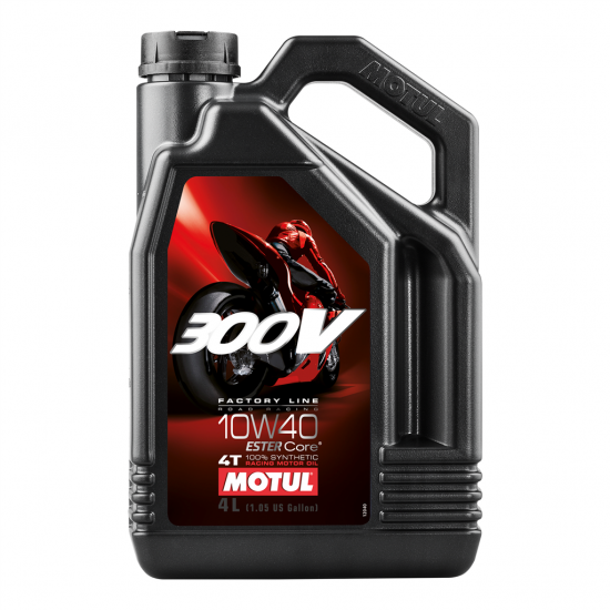 MOTUL 300V 10W40 FACTORY LINE ROAD RACING MOTORCYCLE ENGINE OIL 4 LITRE