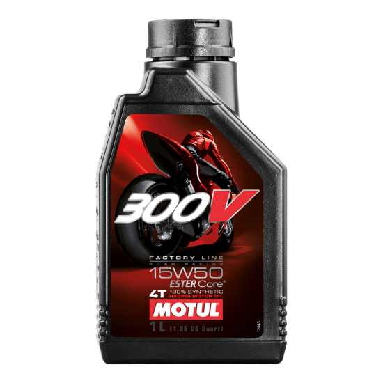 MOTUL 300V 15W50 FACTORY LINE ROAD RACING MOTORCYCLE ENGINE OIL 1 LITRE