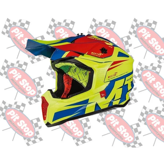Motorcycle Mt Axxis Falcon Helmet MT- Falcon- Energy B5- Off Road