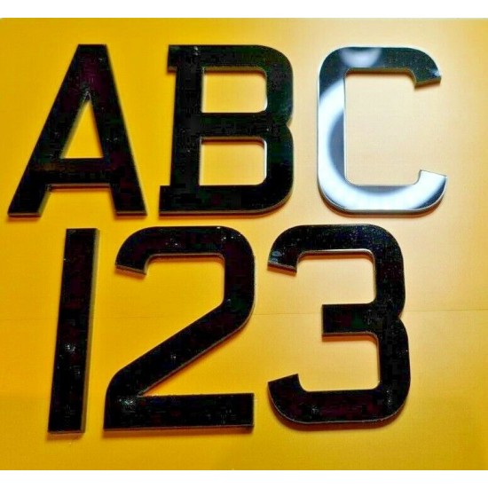 MOTORCYCLE 4D NUMBER PLATE YELLOW 237 X 178