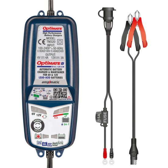 OPTIMATE 5 MAINTENANCE CHARGER 6V 4A / 12V 3A BATTERY MAINTAINER
