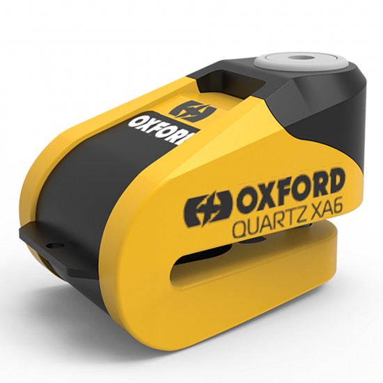 OXFORD QUARTZ XA6 ALARM DISC LOCK YELLOW BLACK