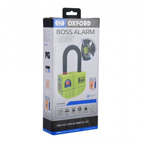 OXFORD BOSS ALARM 12MM CHAIN LOCK 12MM X 1.8M 