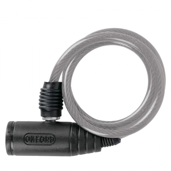 OXFORD BUMPER CABLE LOCK CLEAR 6MM X 600MM 