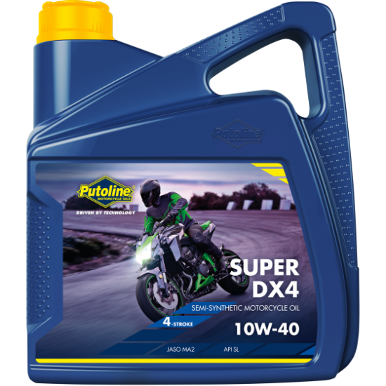 PIT BIKE ENGINE OIL PUTOLINE SUPER DX4 10W-40 SEMI-SYNTHETIC MOTORCYCLE ENGINE OIL 4L