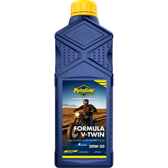 PUTOLINE FORMULA V-TWIN 20W-50 SEMI-SYNTHETIC V-TWIN MOTORCYCLE ENGINE OIL 1L