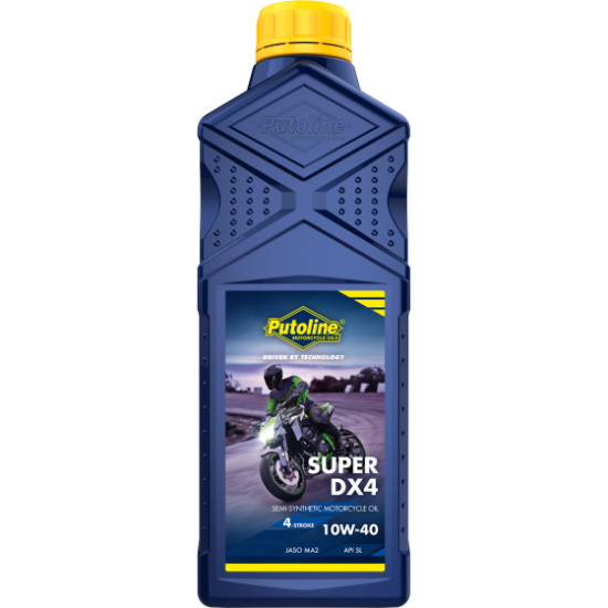 PUTOLINE SUPER DX4 10W-40 SEMI-SYNTHETIC MOTORCYCLE ENGINE OIL 1L