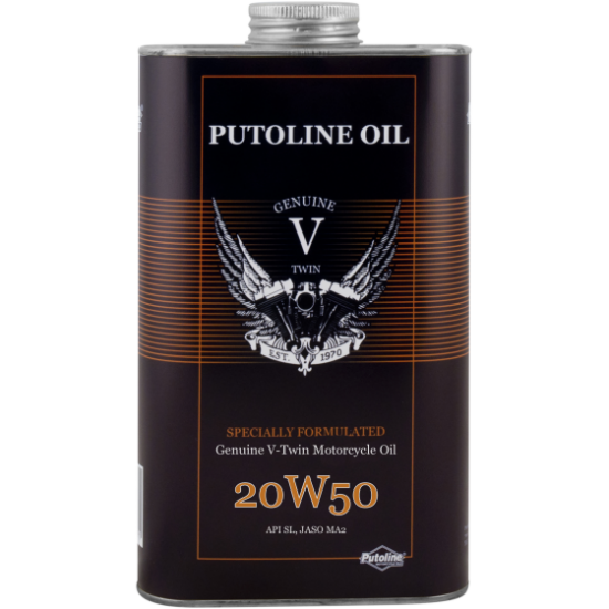 PUTOLINE GENUINE V-TWIN 20W-50 FULLY SYNTHETIC MOTORCYCLE ENGINE OIL 1L
