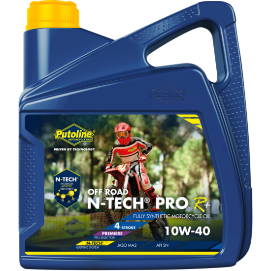 PUTOLINE N-TECH PRO R+ OFF ROAD 10W-40 FULLY SYNTHETIC MOTOCROSS ENGINE OIL 4L