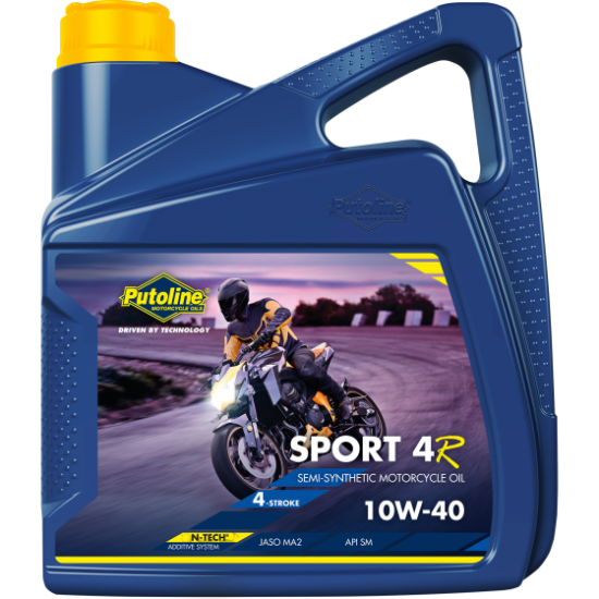 PUTOLINE SPORT 4R 10W-40 SEMI-SYNTHETIC MOTORCYCLE ENGINE OIL 4L