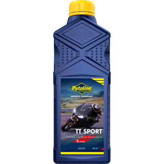 PUTOLINE TT SPORT SYNTHETIC LOW SMOKE 2-STROKE MOTORCYCLE OIL 1L