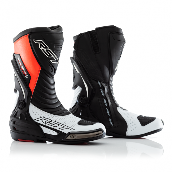 RST TRACTECH EVO III SPORT CE MENS BOOT BLACK/FLO RED