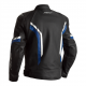 RST AXIS CE MENS LEATHER JACKET BLACK-BLUE-WHITE 