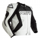 RST TRACTECH EVO 4 CE MENS LEATHER JACKET WHITE-BLACK