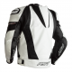 RST TRACTECH EVO 4 CE MENS LEATHER JACKET WHITE-BLACK