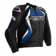 RST TRACTECH EVO 4 CE MENS LEATHER JACKET BLACK-BLUE