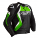 RST TRACTECH EVO 4 CE MENS LEATHER JACKET BLACK-GREEN