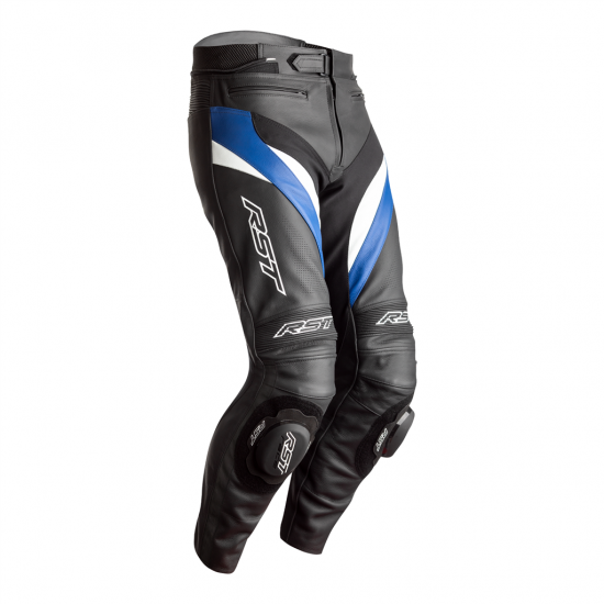 RST TRACTECH EVO 4 CE MENS LEATHER JEAN BLACK-BLUE