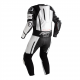 RST PRO SERIES AIRBAG CE MENS LEATHER SUIT WHITE-BLACK-WHITE