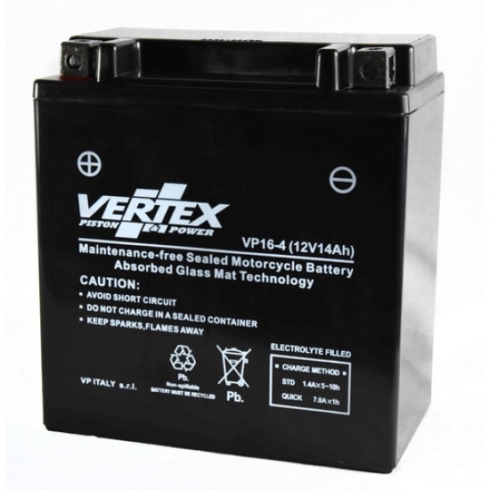YTX16-BS VERTEX BATTERY 