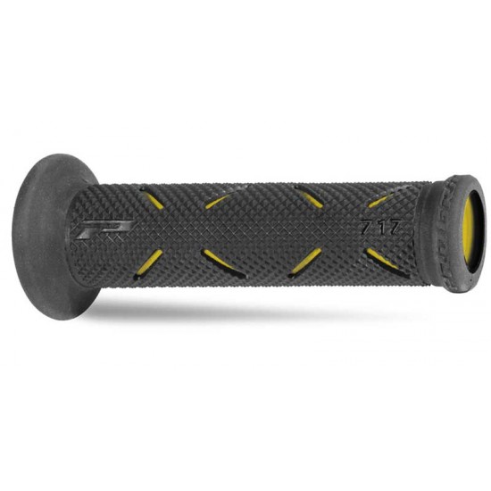 PROGRIP DUO DENSITY ROAD GRIPS BLACK/YELLOW CLOSED END