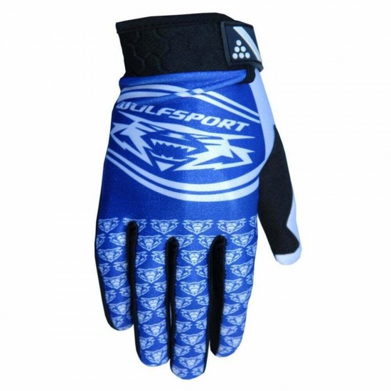 WULFSPORT ADULT COMP GLOVES BLUE