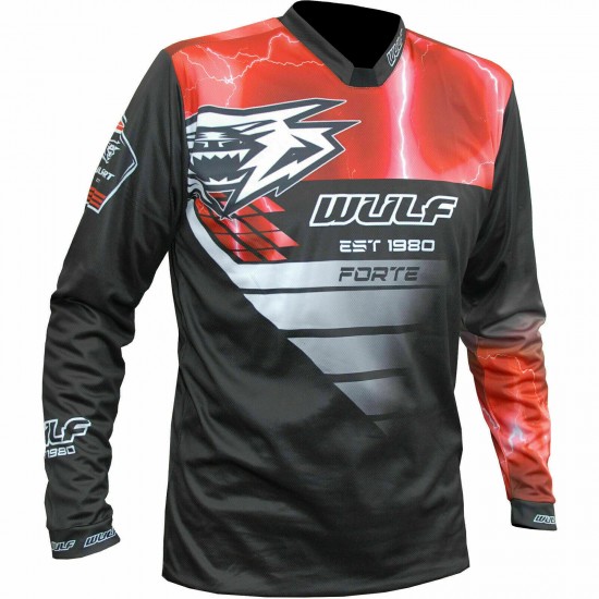 WULFSPORT ADULT MOTOCROSS FORTE JERSEY RED
